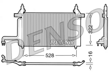 Конденсатор кондиционера DENSO DCN09130