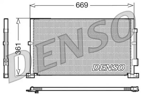 Конденсатор кондиционера DENSO DCN10012