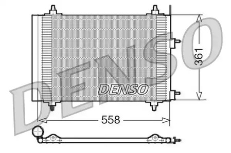 DCN21015 DENSO Радиатор кондиционера