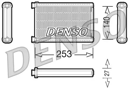 DRR05005 DENSO Радиатор отопителя