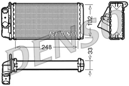 Радиатор отопителя DENSO DRR09050