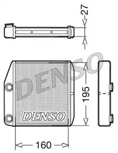 DRR09075 DENSO Радиатор отопителя