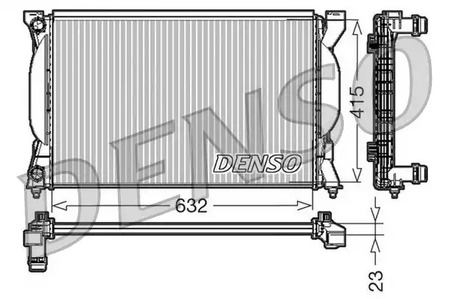 Радиатор системы охлаждения DENSO DRM02035