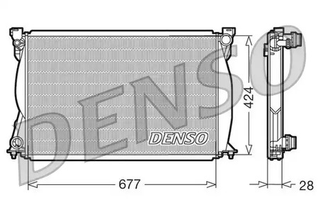 Радиатор системы охлаждения DENSO DRM02038