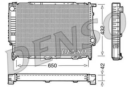 Радиатор системы охлаждения DENSO DRM05055