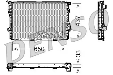 Радиатор системы охлаждения DENSO DRM05067