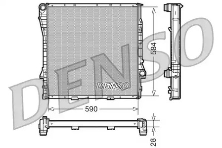 Радиатор системы охлаждения DENSO DRM05116