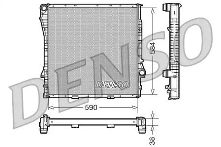 Радиатор системы охлаждения DENSO DRM05117