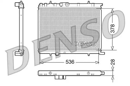 Радиатор системы охлаждения DENSO DRM07021