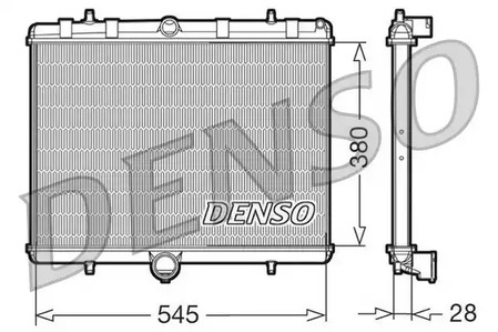 Радиатор системы охлаждения DENSO DRM07060