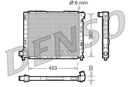 Радиатор системы охлаждения DENSO DRM09052
