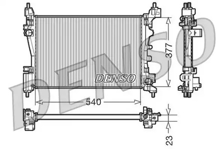 Радиатор системы охлаждения DENSO DRM09109