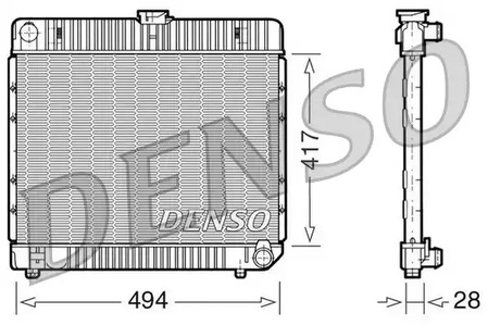 Радиатор системы охлаждения DENSO DRM17020