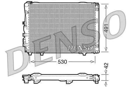 Радиатор системы охлаждения DENSO DRM17030