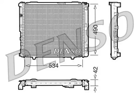 Радиатор системы охлаждения DENSO DRM17032