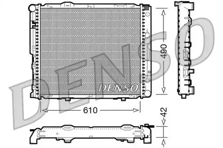 Радиатор системы охлаждения DENSO DRM17033