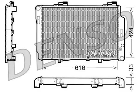 Радиатор системы охлаждения DENSO DRM17070