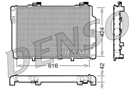 Радиатор системы охлаждения DENSO DRM17072