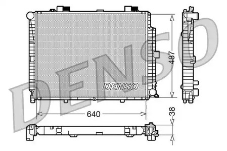 Радиатор системы охлаждения DENSO DRM17086