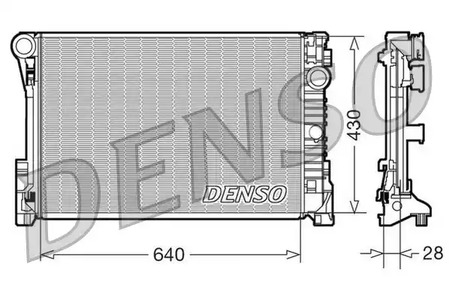 Радиатор системы охлаждения DENSO DRM17110