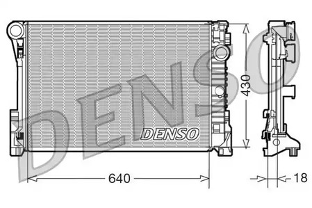 Радиатор системы охлаждения DENSO DRM17111