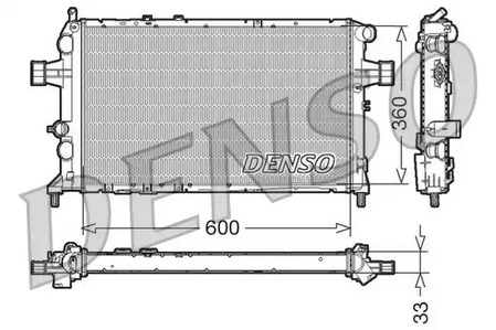 DRM20018 DENSO Радиатор системы охлаждения