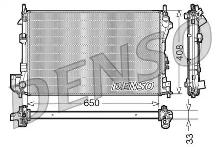 Радиатор системы охлаждения DENSO DRM20087