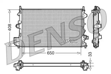 Радиатор системы охлаждения DENSO DRM20088