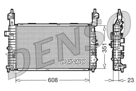 Радиатор охлаждения двигателя DENSO DRM20093