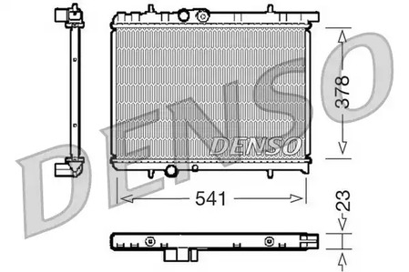 Радиатор системы охлаждения DENSO DRM21031