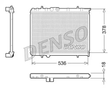 Радиатор системы охлаждения DENSO DRM21034