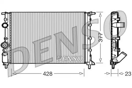 Радиатор системы охлаждения DENSO DRM23008