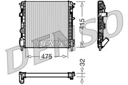 Радиатор системы охлаждения DENSO DRM23014