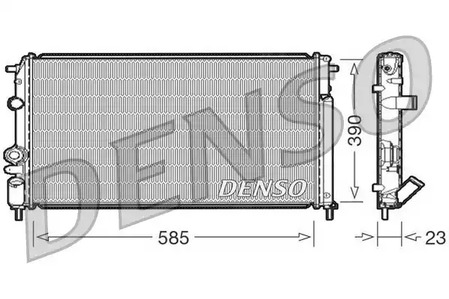 DRM23053 DENSO Радиатор системы охлаждения