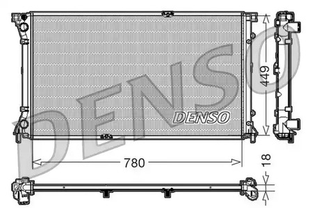 Радиатор системы охлаждения DENSO DRM23097