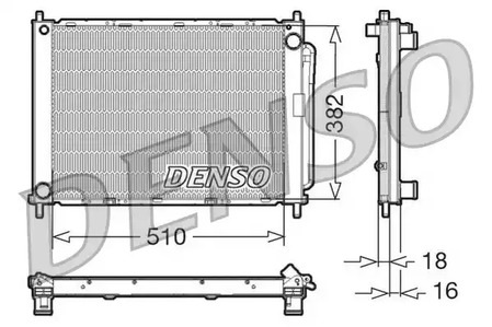 Радиатор системы охлаждения DENSO DRM23100