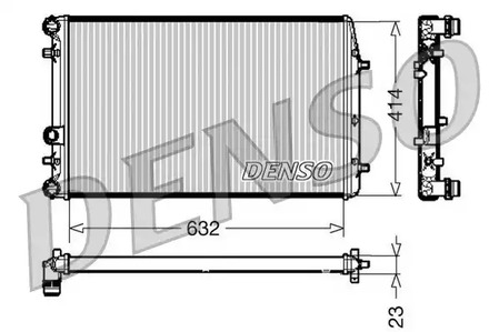 Радиатор системы охлаждения DENSO DRM27005