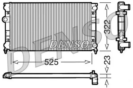 Радиатор системы охлаждения DENSO DRM32006