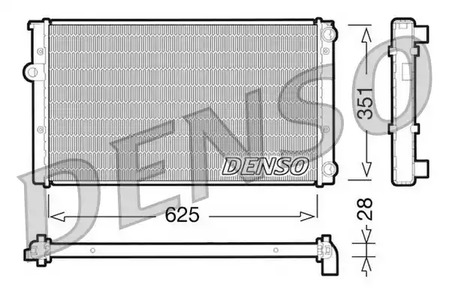 Радиатор системы охлаждения DENSO DRM32009