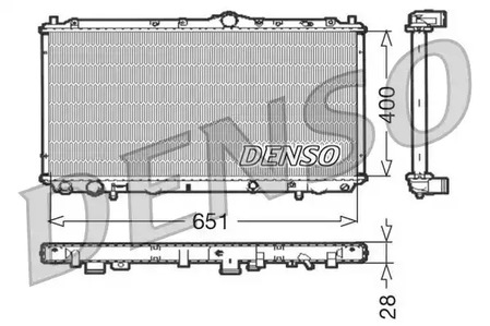 Радиатор системы охлаждения DENSO DRM33060