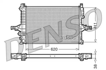 Радиатор системы охлаждения DENSO DRM33065