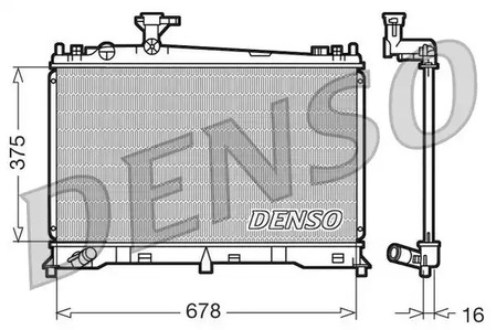 DRM44010 DENSO Радиатор системы охлаждения