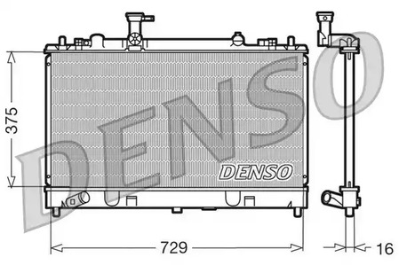 DRM44011 DENSO Радиатор системы охлаждения