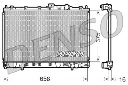 DRM45002 DENSO Радиатор системы охлаждения