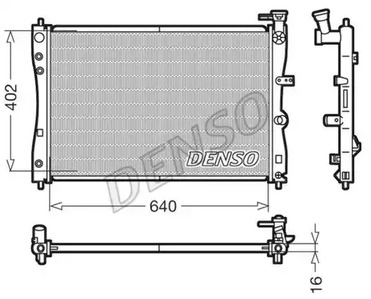 Радиатор системы охлаждения DENSO DRM45005