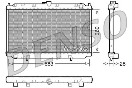 DRM46010 DENSO Радиатор системы охлаждения