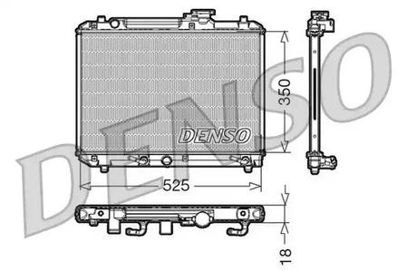 Радиатор системы охлаждения DENSO DRM47002