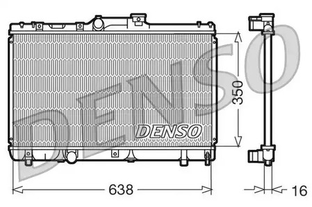 DRM50013 DENSO Радиатор системы охлаждения