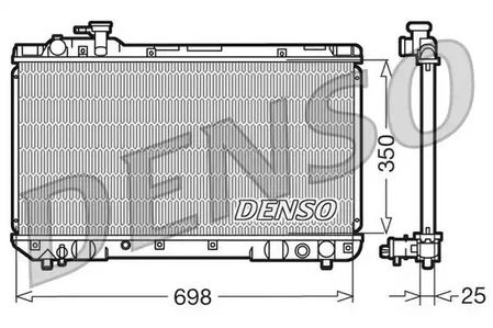 Радиатор системы охлаждения DENSO DRM50020