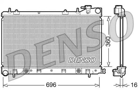 DRM36002 DENSO Радиатор системы охлаждения